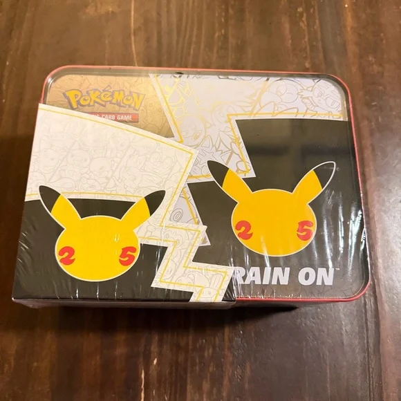 Pokémon Pikachu Collectible Tin 25th Anniversary Edition- Factory Sealed - Picture 6 of 9